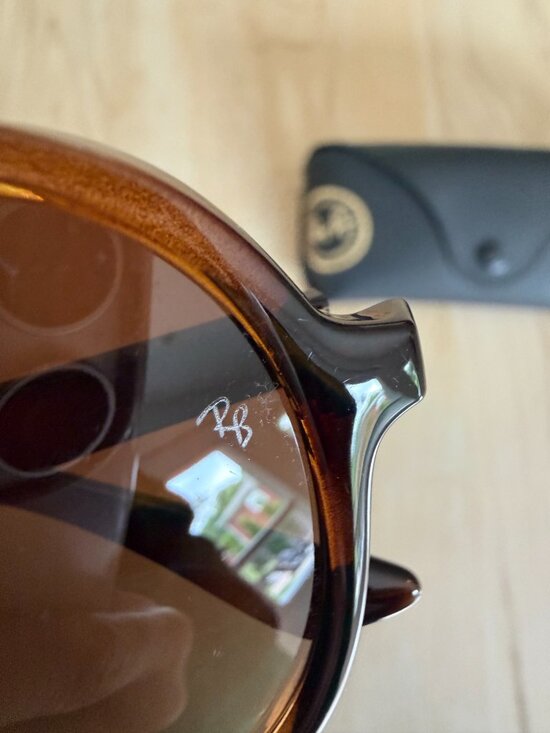 Ray-Ban RB4376F Havana Tortoise Aviator Sunglasses | Brown Gradient Lens | 57mm main image 4